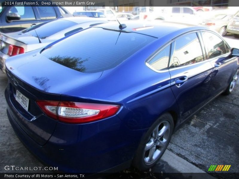Deep Impact Blue / Earth Gray 2014 Ford Fusion S