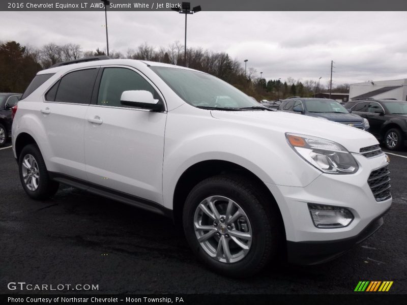 Summit White / Jet Black 2016 Chevrolet Equinox LT AWD