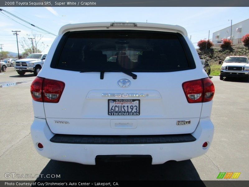 Super White / Graphite 2008 Toyota Sequoia SR5