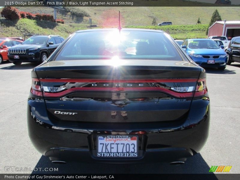 Pitch Black / Black/Light Tungsten Accent Stitching 2015 Dodge Dart SXT