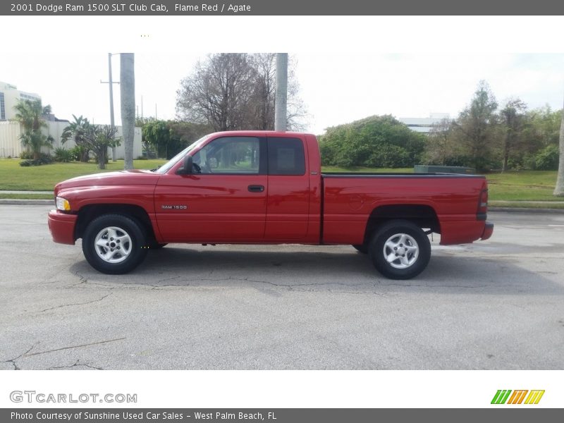 Flame Red / Agate 2001 Dodge Ram 1500 SLT Club Cab