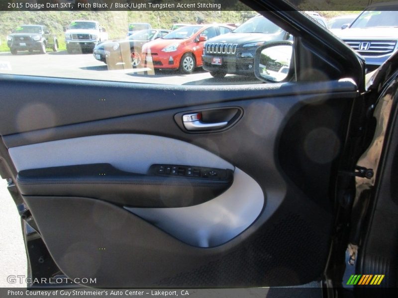 Pitch Black / Black/Light Tungsten Accent Stitching 2015 Dodge Dart SXT