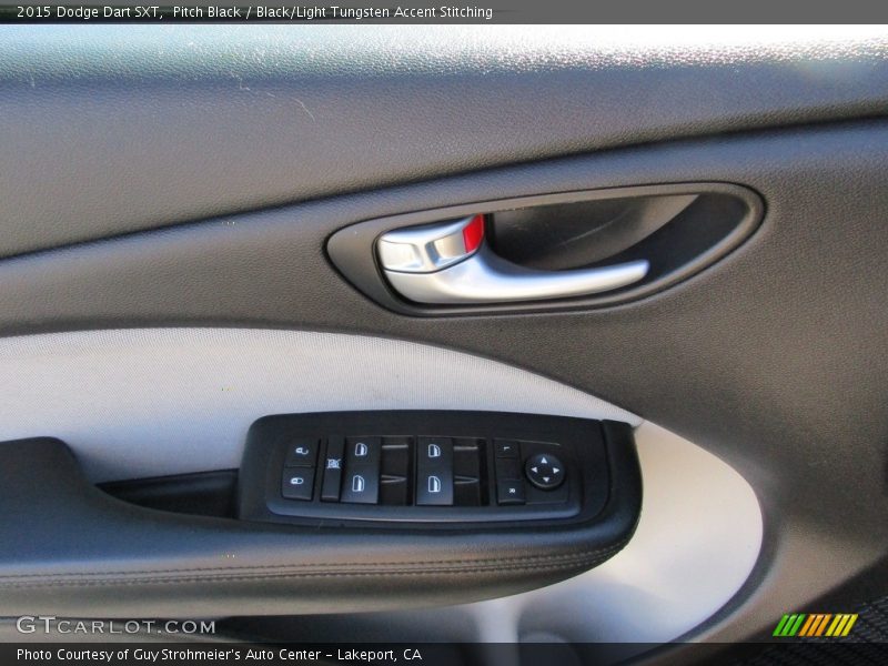 Pitch Black / Black/Light Tungsten Accent Stitching 2015 Dodge Dart SXT