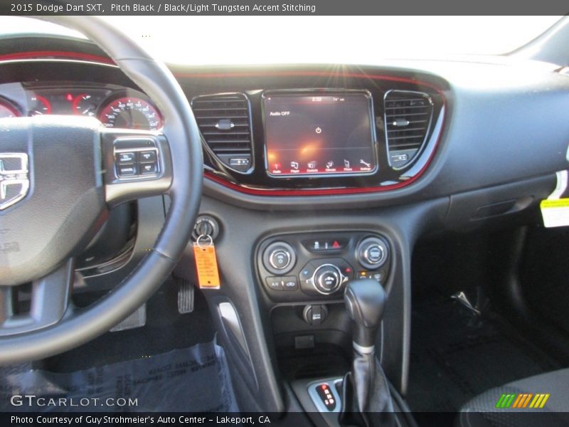 Pitch Black / Black/Light Tungsten Accent Stitching 2015 Dodge Dart SXT