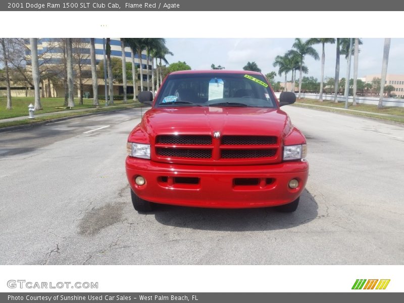Flame Red / Agate 2001 Dodge Ram 1500 SLT Club Cab