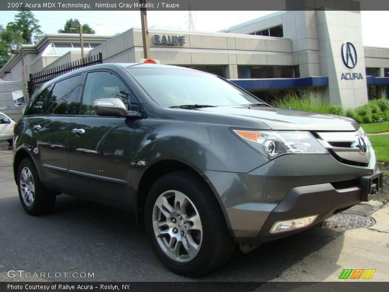 Nimbus Gray Metallic / Taupe 2007 Acura MDX Technology