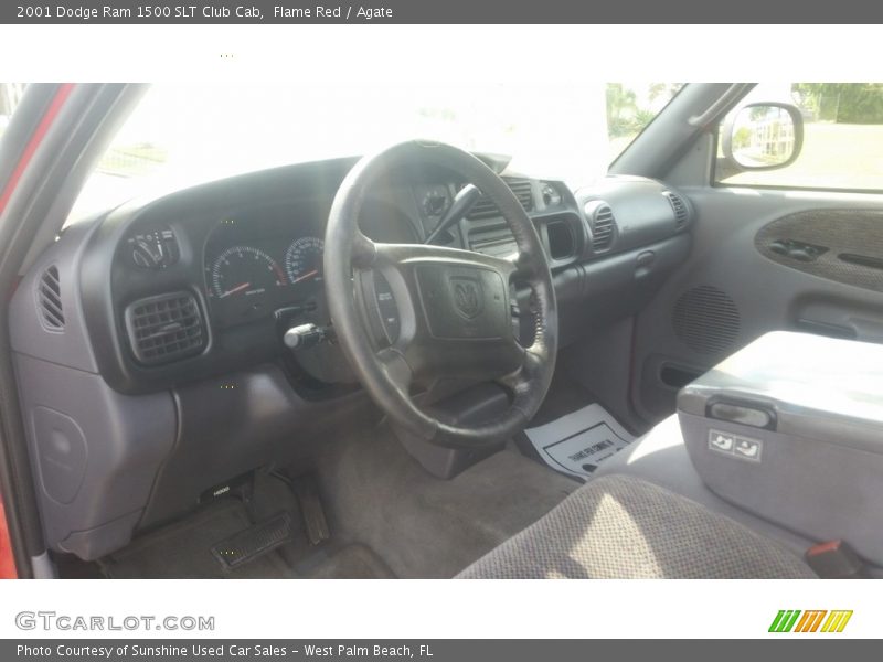 Flame Red / Agate 2001 Dodge Ram 1500 SLT Club Cab