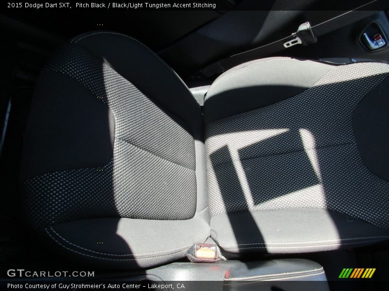 Pitch Black / Black/Light Tungsten Accent Stitching 2015 Dodge Dart SXT
