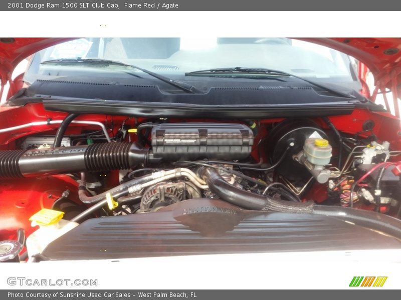 Flame Red / Agate 2001 Dodge Ram 1500 SLT Club Cab