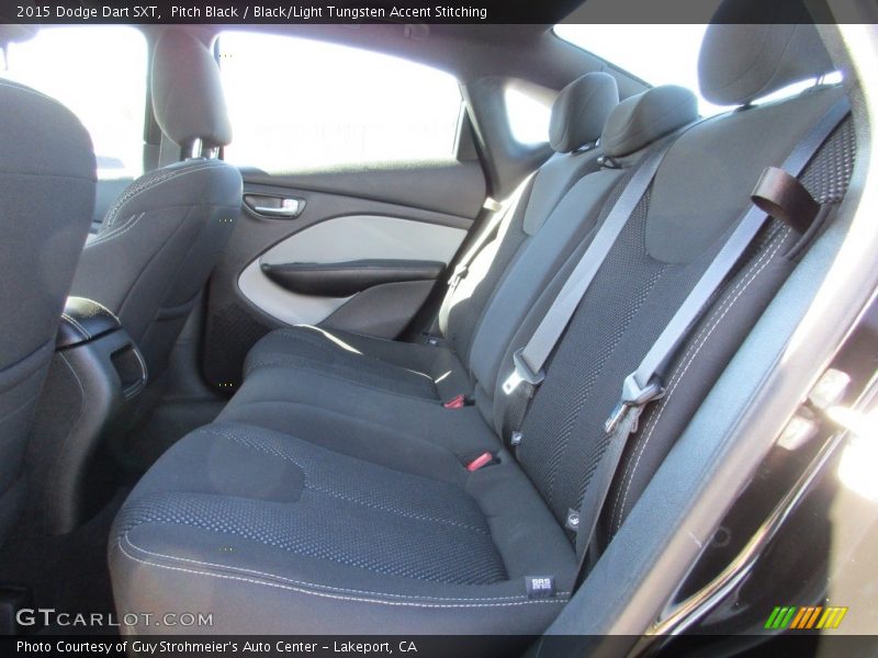Pitch Black / Black/Light Tungsten Accent Stitching 2015 Dodge Dart SXT