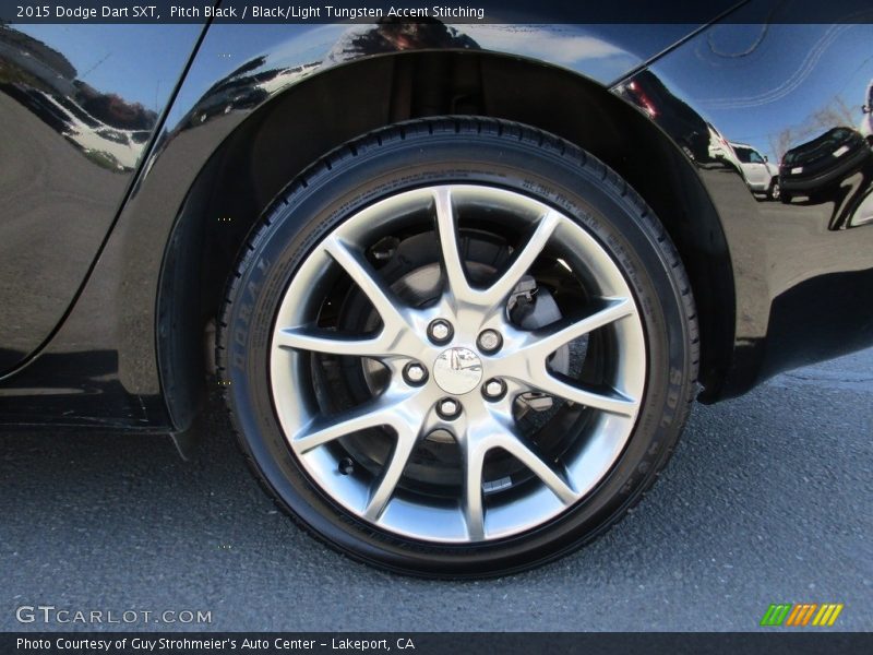 Pitch Black / Black/Light Tungsten Accent Stitching 2015 Dodge Dart SXT