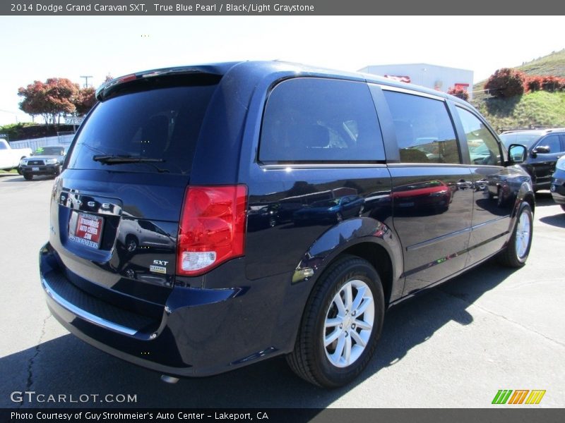 True Blue Pearl / Black/Light Graystone 2014 Dodge Grand Caravan SXT