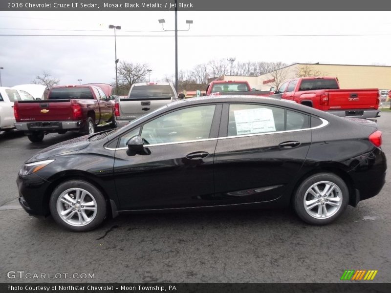 Mosaic Black Metallic / Jet Black 2016 Chevrolet Cruze LT Sedan