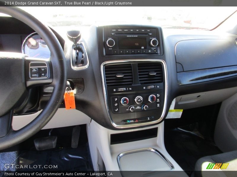 True Blue Pearl / Black/Light Graystone 2014 Dodge Grand Caravan SXT