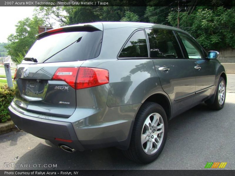 Nimbus Gray Metallic / Taupe 2007 Acura MDX Technology