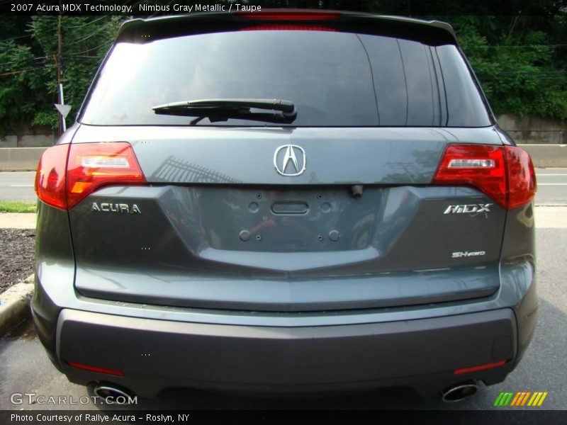 Nimbus Gray Metallic / Taupe 2007 Acura MDX Technology