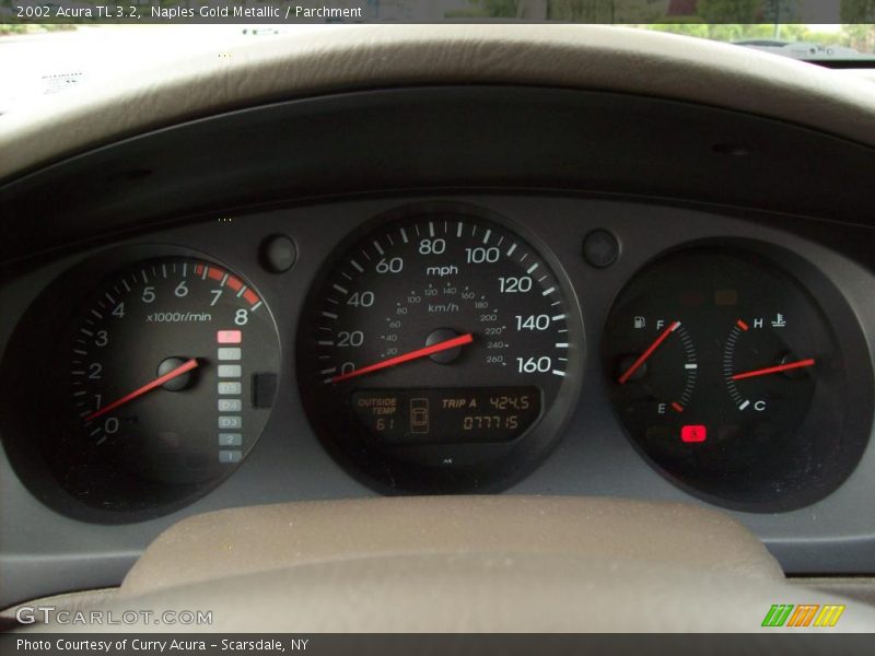Naples Gold Metallic / Parchment 2002 Acura TL 3.2