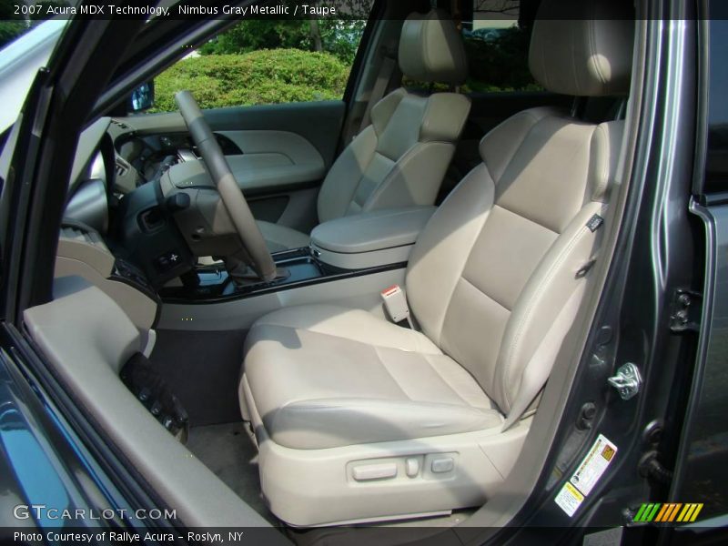 Nimbus Gray Metallic / Taupe 2007 Acura MDX Technology