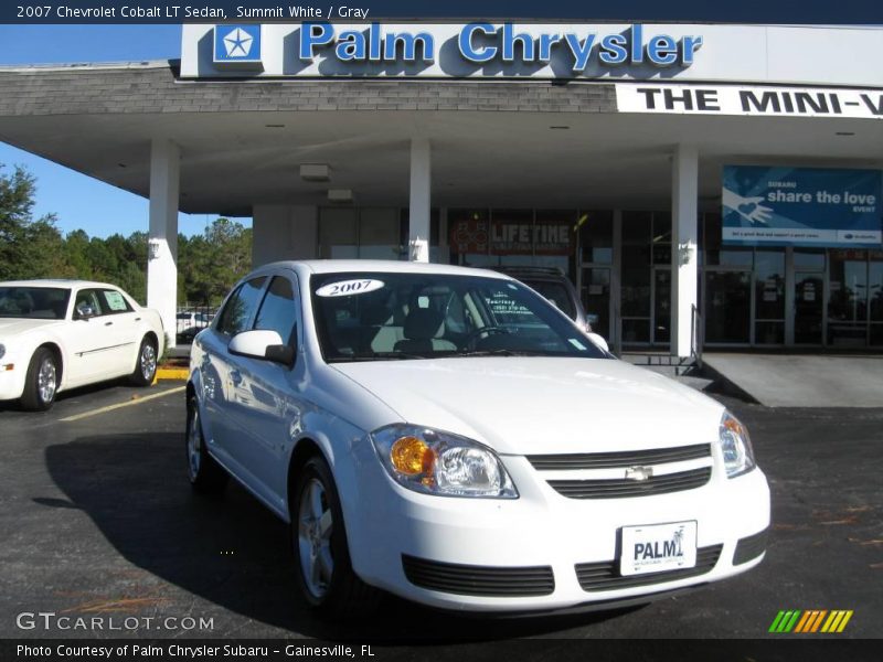 Summit White / Gray 2007 Chevrolet Cobalt LT Sedan