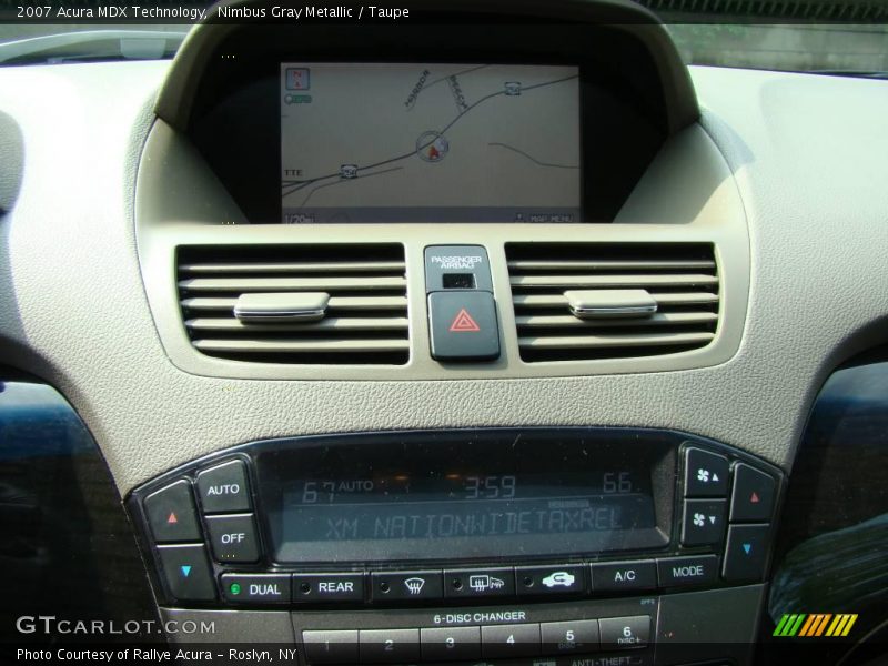 Nimbus Gray Metallic / Taupe 2007 Acura MDX Technology