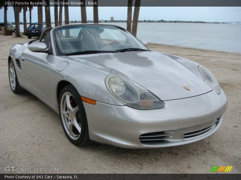 Arctic Silver Metallic / Black 2003 Porsche Boxster S