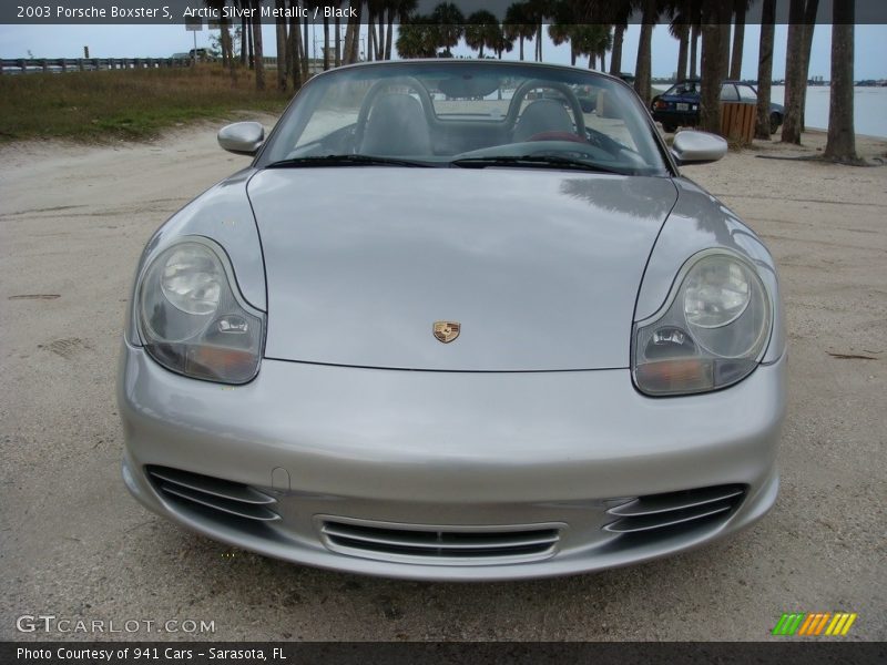 Arctic Silver Metallic / Black 2003 Porsche Boxster S
