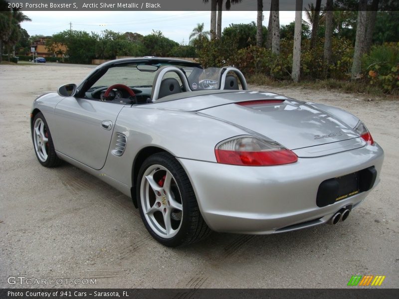 Arctic Silver Metallic / Black 2003 Porsche Boxster S