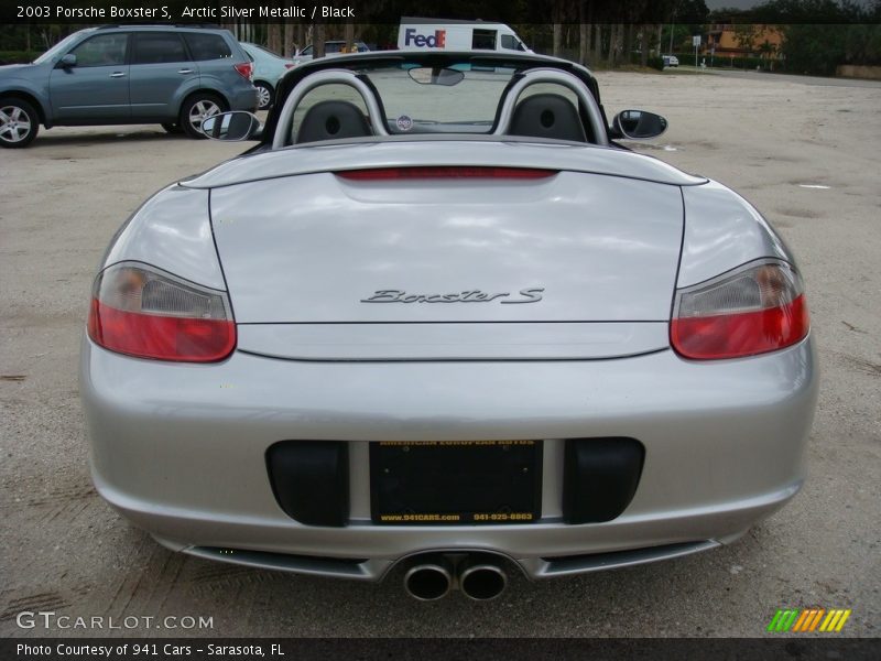 Arctic Silver Metallic / Black 2003 Porsche Boxster S