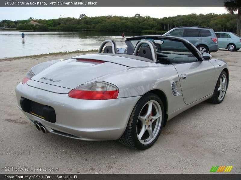 Arctic Silver Metallic / Black 2003 Porsche Boxster S