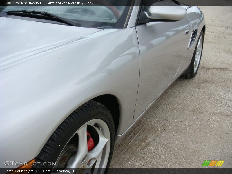 Arctic Silver Metallic / Black 2003 Porsche Boxster S