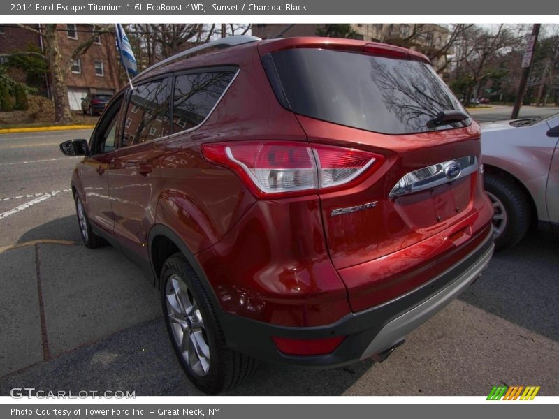 Sunset / Charcoal Black 2014 Ford Escape Titanium 1.6L EcoBoost 4WD