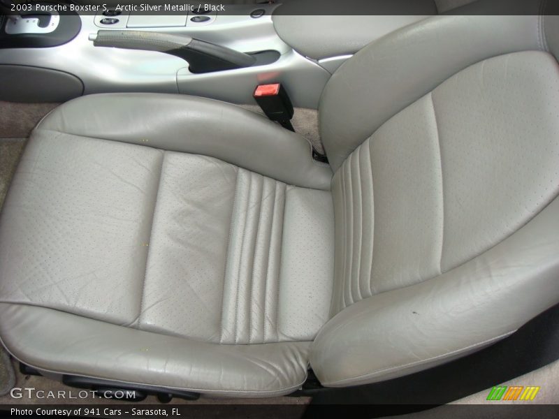 Arctic Silver Metallic / Black 2003 Porsche Boxster S