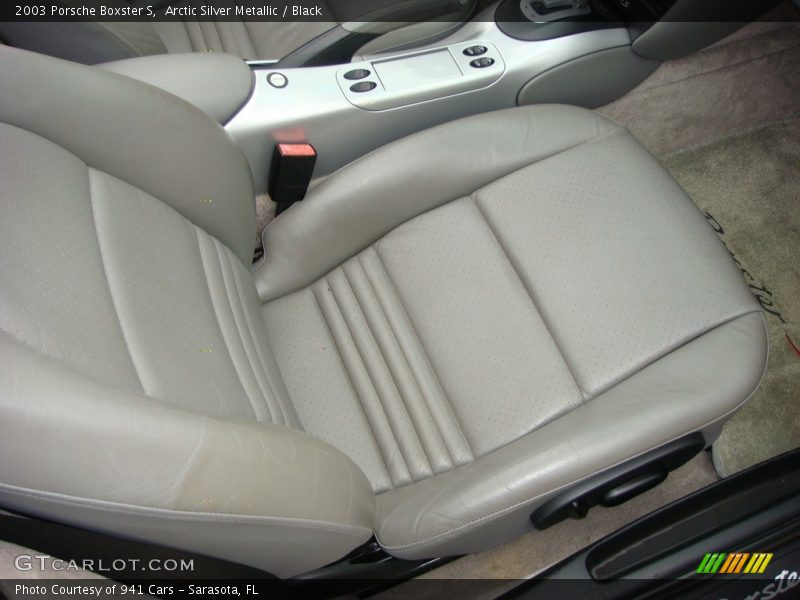 Arctic Silver Metallic / Black 2003 Porsche Boxster S