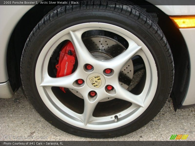 Arctic Silver Metallic / Black 2003 Porsche Boxster S