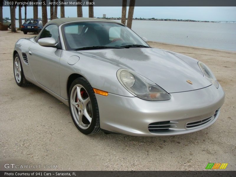 Arctic Silver Metallic / Black 2003 Porsche Boxster S