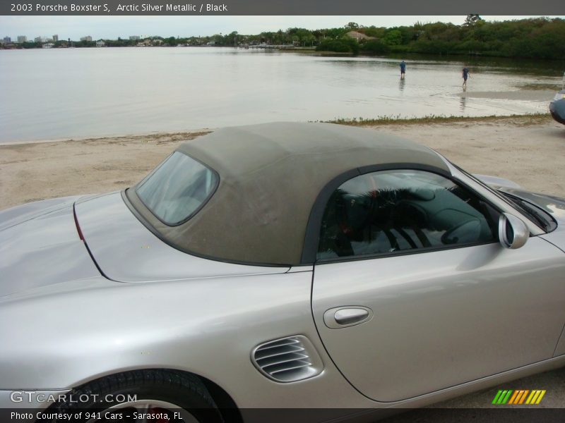 Arctic Silver Metallic / Black 2003 Porsche Boxster S