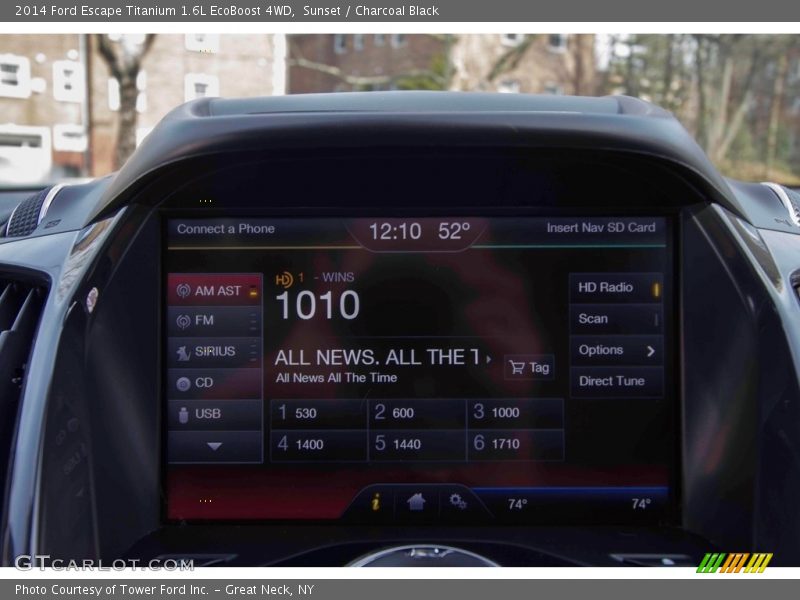 Sunset / Charcoal Black 2014 Ford Escape Titanium 1.6L EcoBoost 4WD