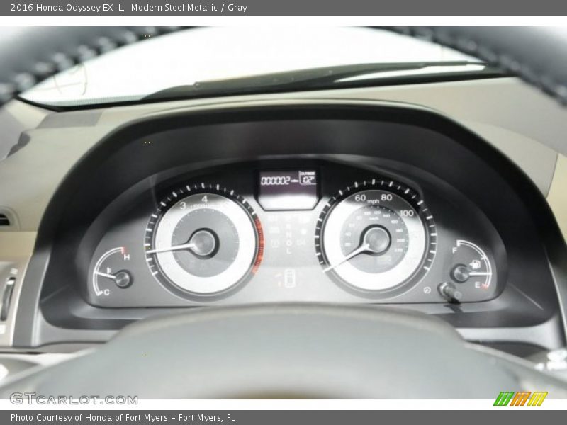 Modern Steel Metallic / Gray 2016 Honda Odyssey EX-L