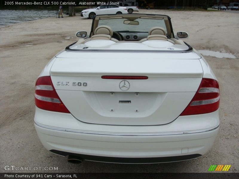 Alabaster White / Stone 2005 Mercedes-Benz CLK 500 Cabriolet