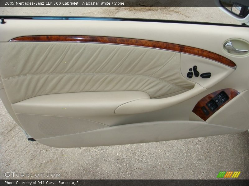 Alabaster White / Stone 2005 Mercedes-Benz CLK 500 Cabriolet