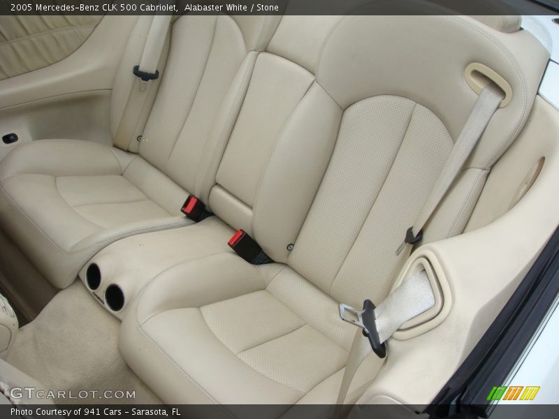 Alabaster White / Stone 2005 Mercedes-Benz CLK 500 Cabriolet