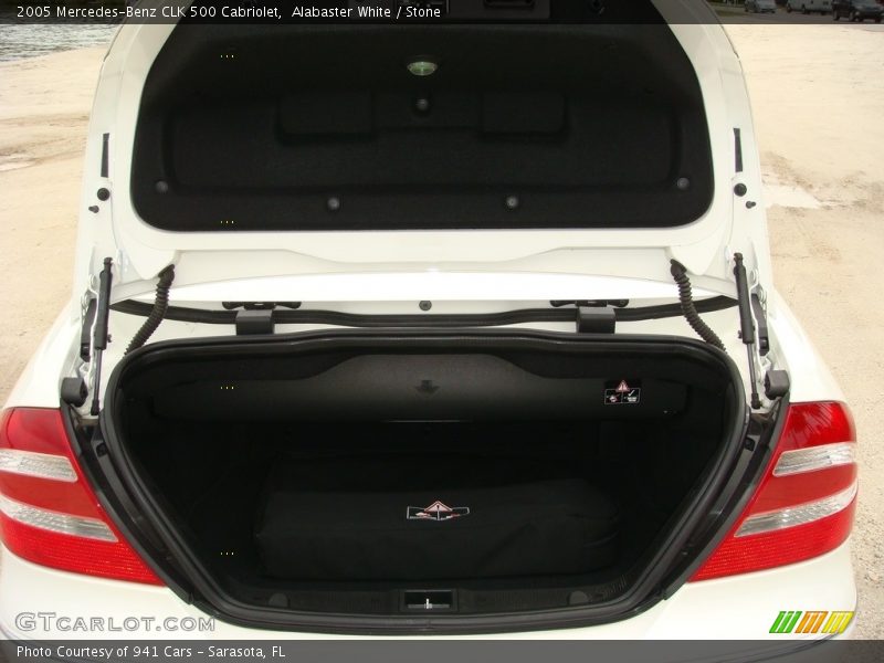 Alabaster White / Stone 2005 Mercedes-Benz CLK 500 Cabriolet