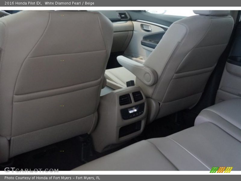 White Diamond Pearl / Beige 2016 Honda Pilot EX