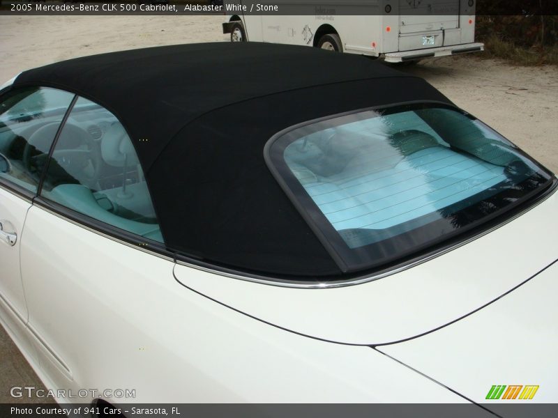 Alabaster White / Stone 2005 Mercedes-Benz CLK 500 Cabriolet