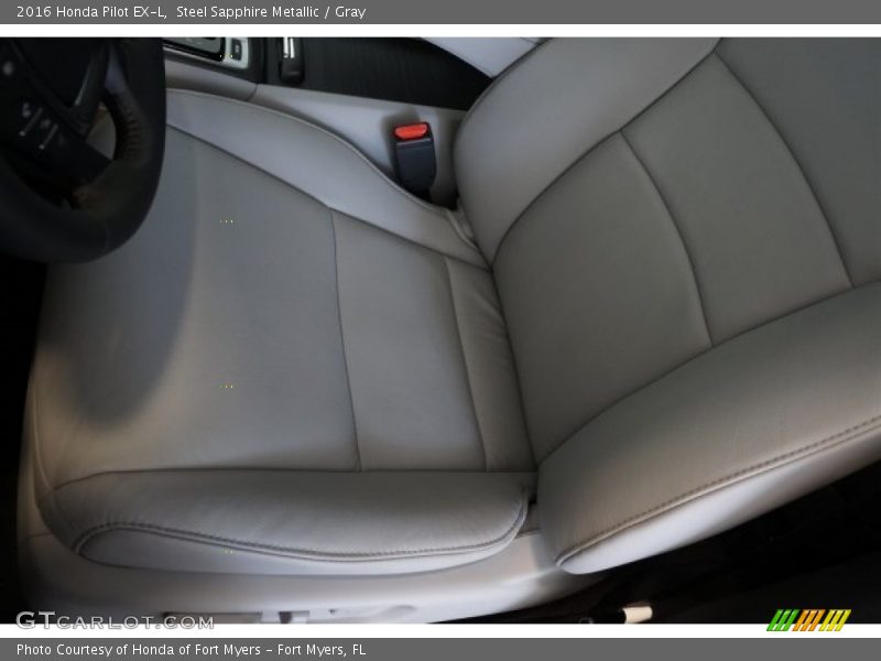 Steel Sapphire Metallic / Gray 2016 Honda Pilot EX-L