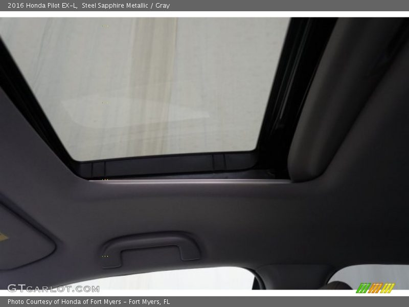 Steel Sapphire Metallic / Gray 2016 Honda Pilot EX-L