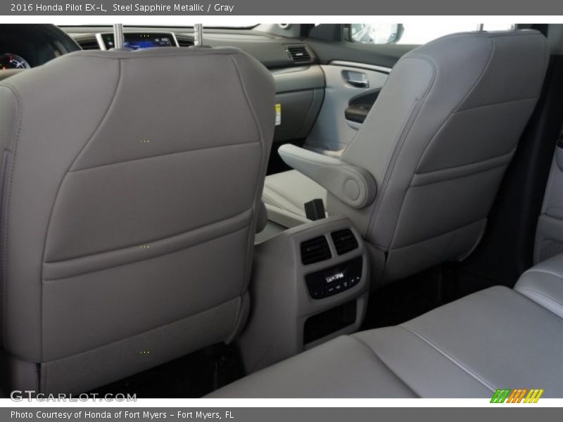 Steel Sapphire Metallic / Gray 2016 Honda Pilot EX-L