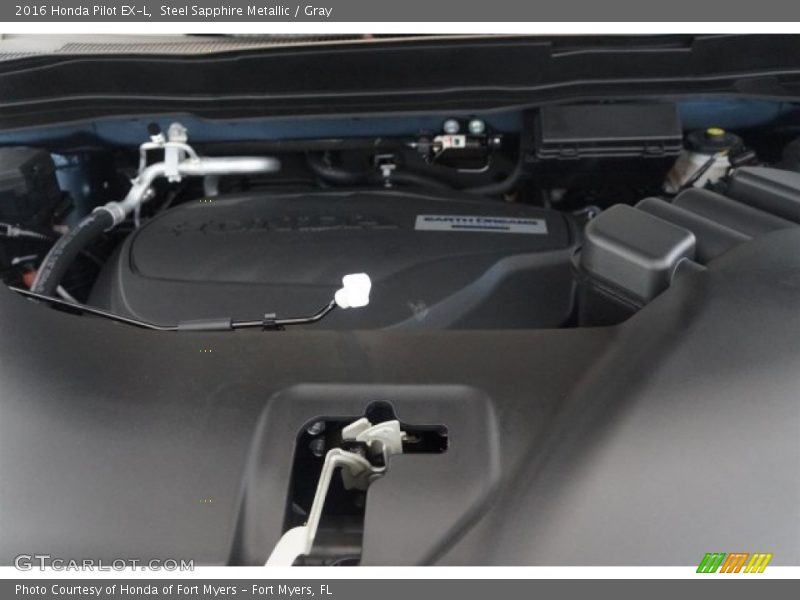 Steel Sapphire Metallic / Gray 2016 Honda Pilot EX-L