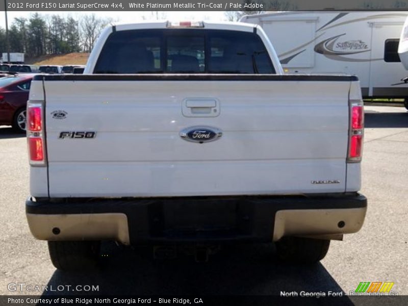 White Platinum Metallic Tri-Coat / Pale Adobe 2012 Ford F150 Lariat SuperCrew 4x4