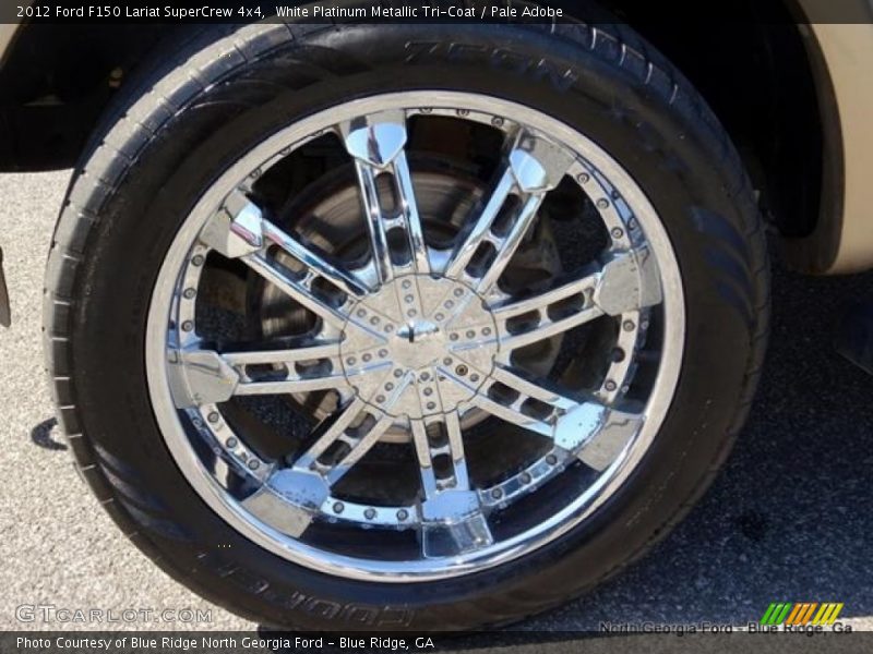 White Platinum Metallic Tri-Coat / Pale Adobe 2012 Ford F150 Lariat SuperCrew 4x4